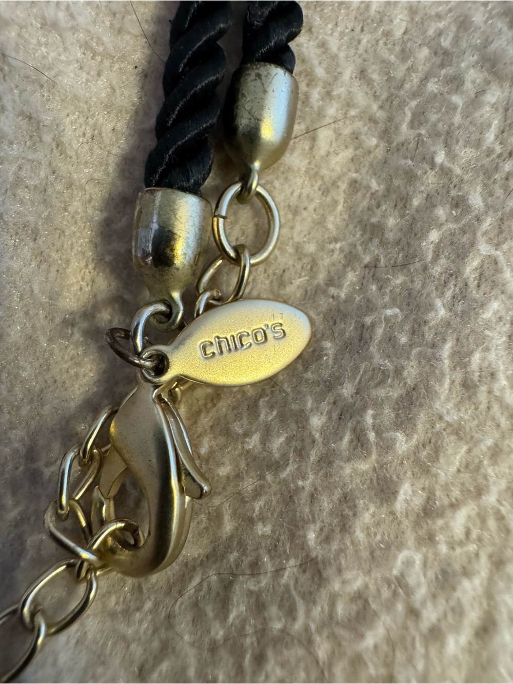 Chico’s Black Beaded Tassel Necklace - Women Jewelry, Long Line Classic. - Picture 11 of 16